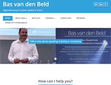 Tablet Screenshot of basvandenbeld.com
